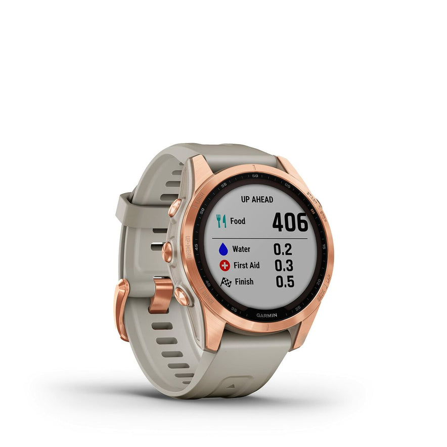 Smartwatch GARMIN Fenix 7S Sport Solar 1,2" Beige Roos Goud