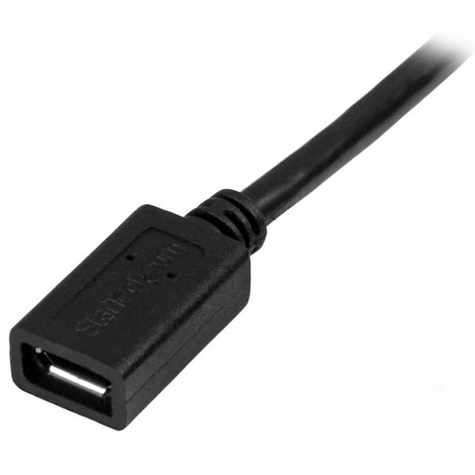 Kabel Micro USB Startech USBUBEXT50CM Zwart