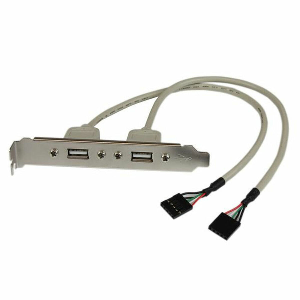 USB-kabel Startech USBPLATE IDC USB A Zilver