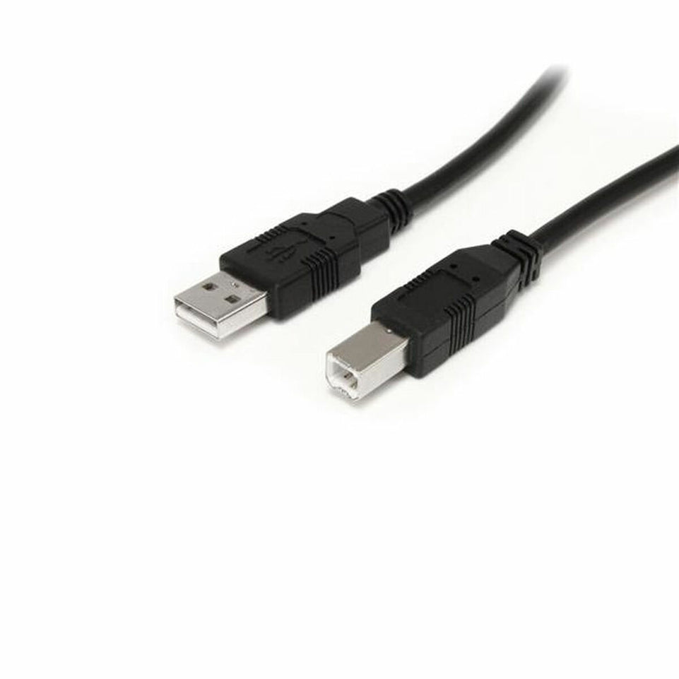 Kabel USB A naar USB B Startech USB2HAB30AC Zwart