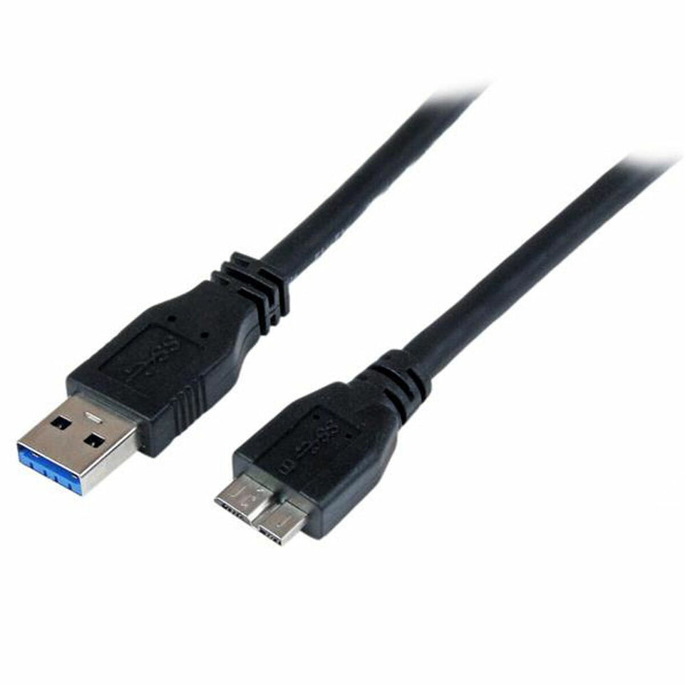 Kabel USB naar Micro-USB Startech USB3CAUB1M Zwart