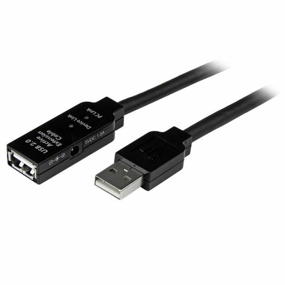 USB-kabel Startech USB2AAEXT5M Zwart