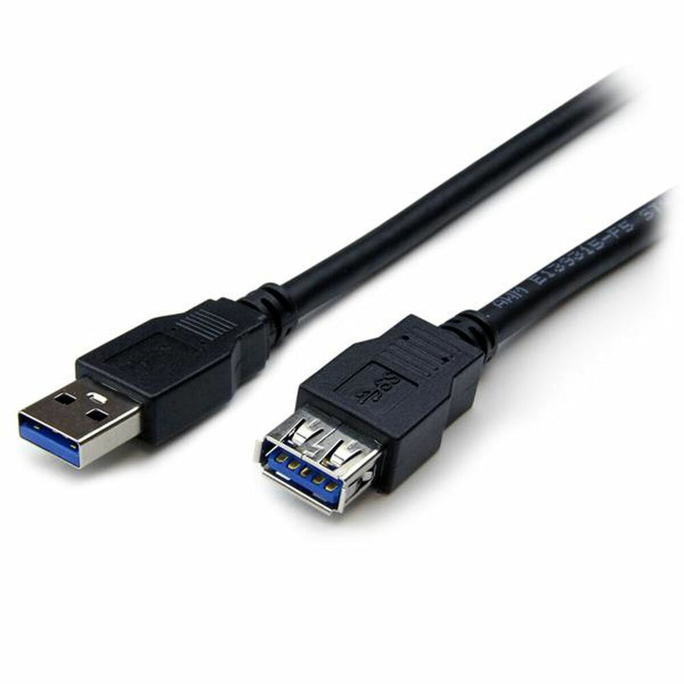 USB-kabel Startech USB3SEXT2MBK Zwart