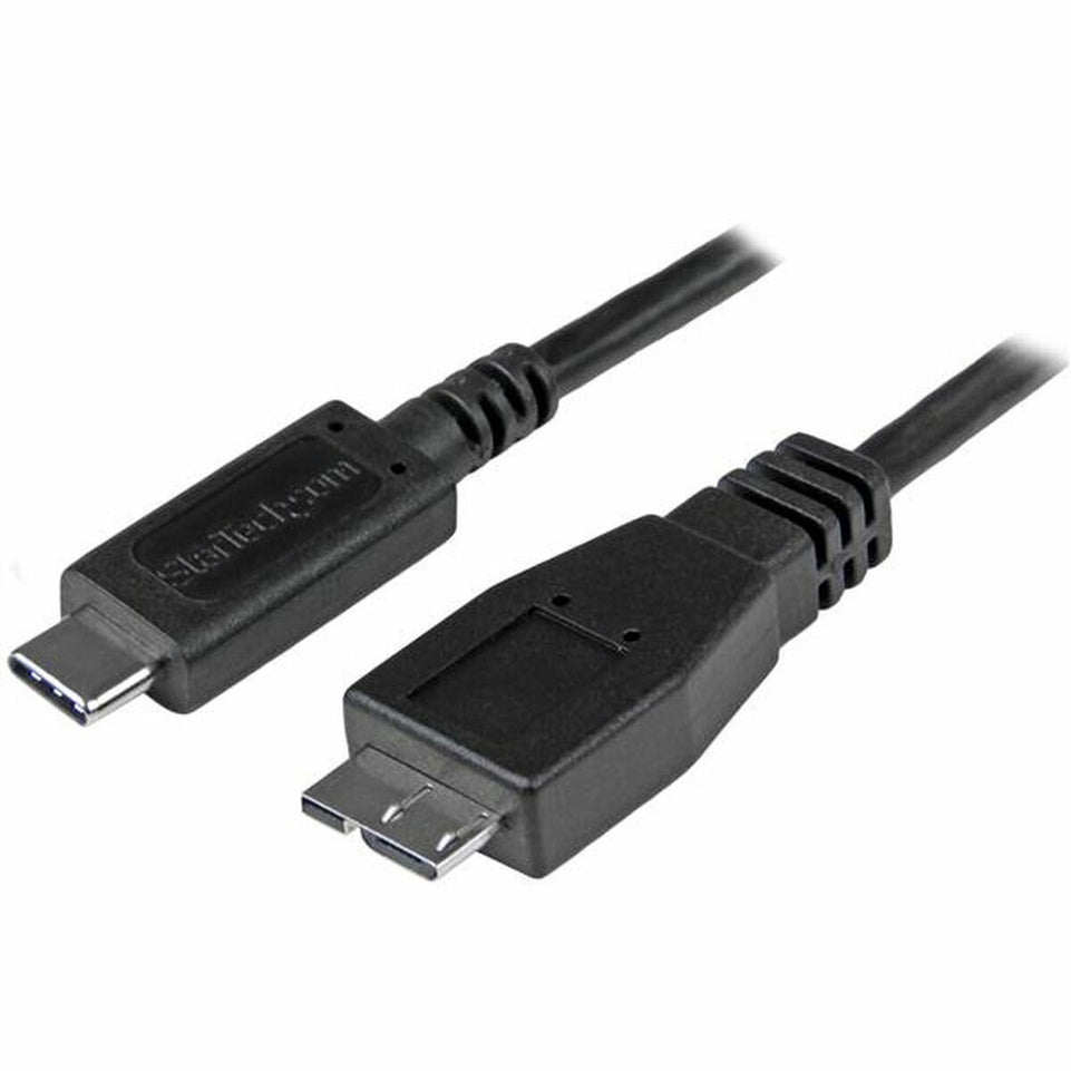 Kabel USB naar Micro-USB Startech USB31CUB1M USB C Micro USB B Zwart
