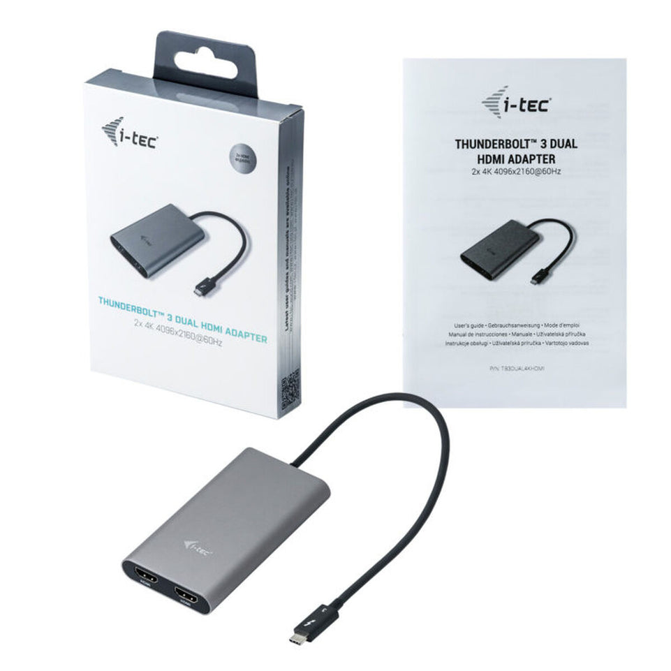 HDMI-adapter i-Tec TB3DUAL4KHDMI Thunderbolt 3