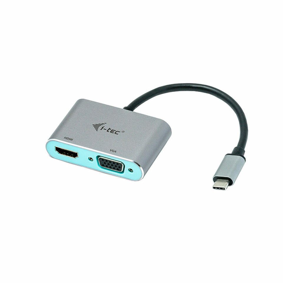 Adapter USB C naar VGA/HDMI i-Tec C31VGAHDMIADA 4K Ultra HD 0,15 m