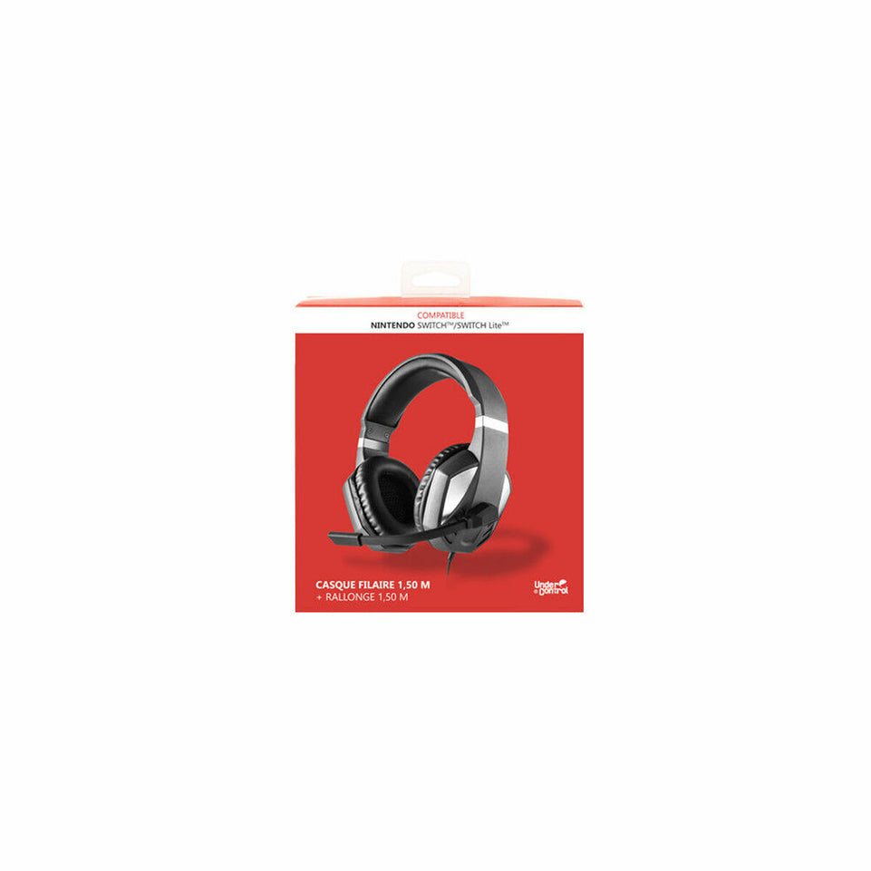 Hoofdtelefoon met microfoon UnderControl 2955 Grijs