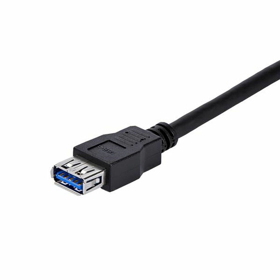 USB-kabel Startech USB3SEXT1MBK USB A Zwart