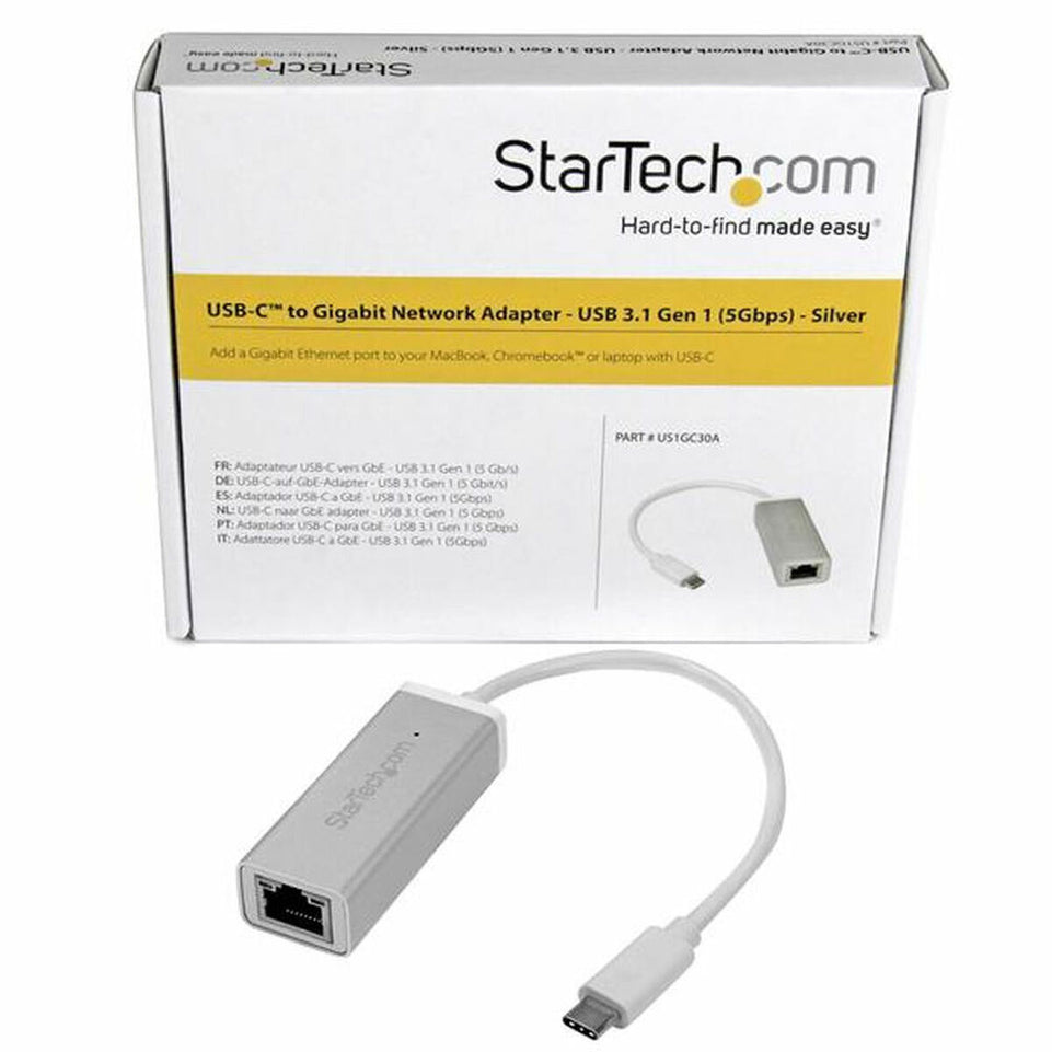 Netwerk adapter Startech US1GC30A Zilver