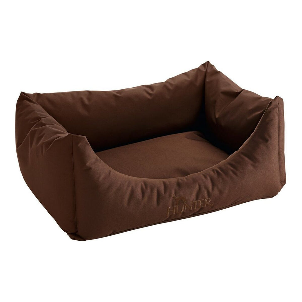 Bank voor honden Hunter Gent Bruin Polyester Brown (80x60 cm) (80 x 60 cm)