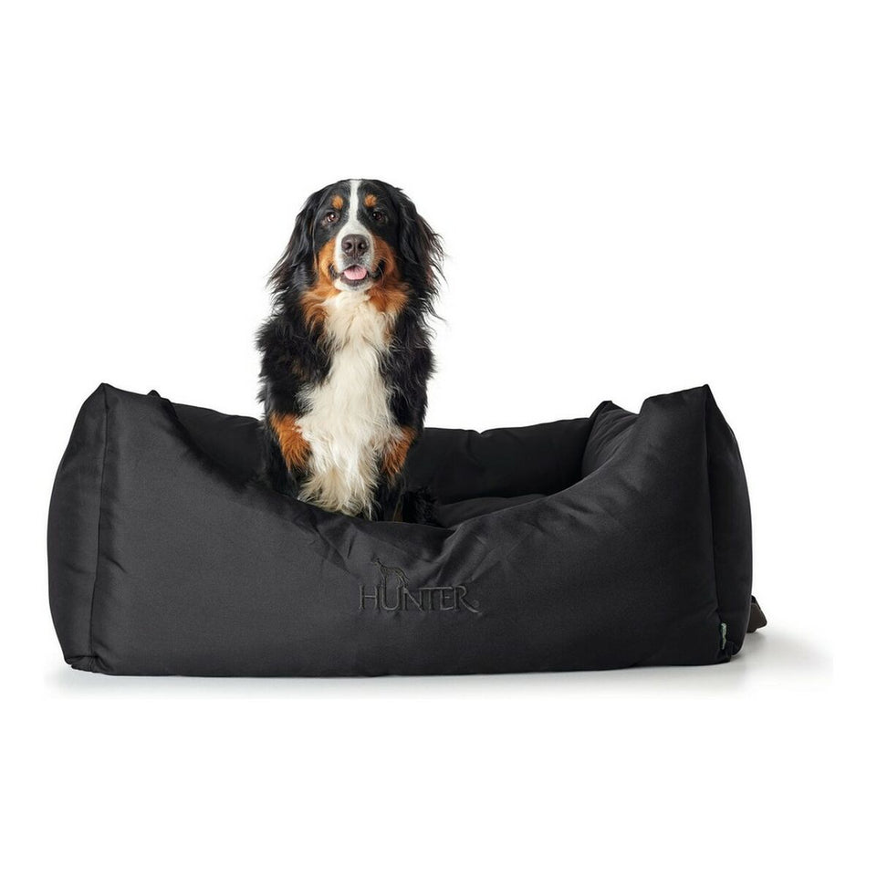 Bank voor honden Hunter Gent Zwart Polyester black (80x60 cm) (80 x 60 cm)