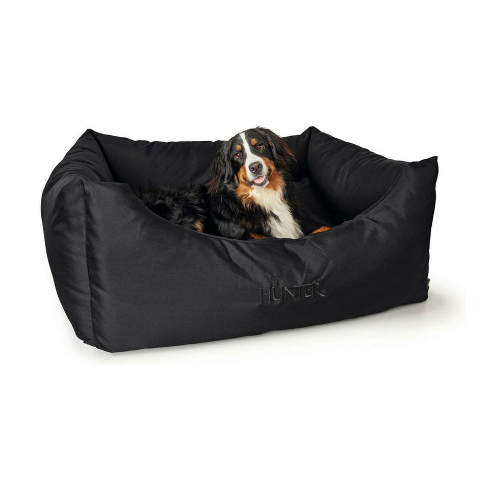 Bank voor honden Hunter Gent Zwart Polyester black (80x60 cm) (80 x 60 cm)