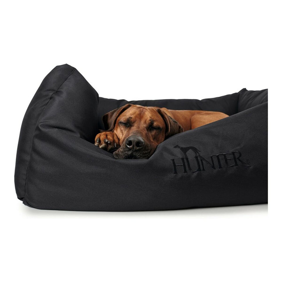 Bank voor honden Hunter Gent Zwart Polyester black (80x60 cm) (80 x 60 cm)