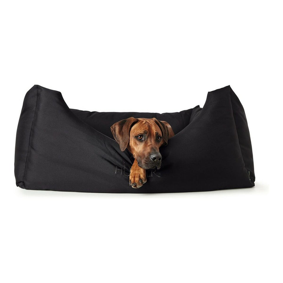 Bank voor honden Hunter Gent Zwart Polyester black (80x60 cm) (80 x 60 cm)