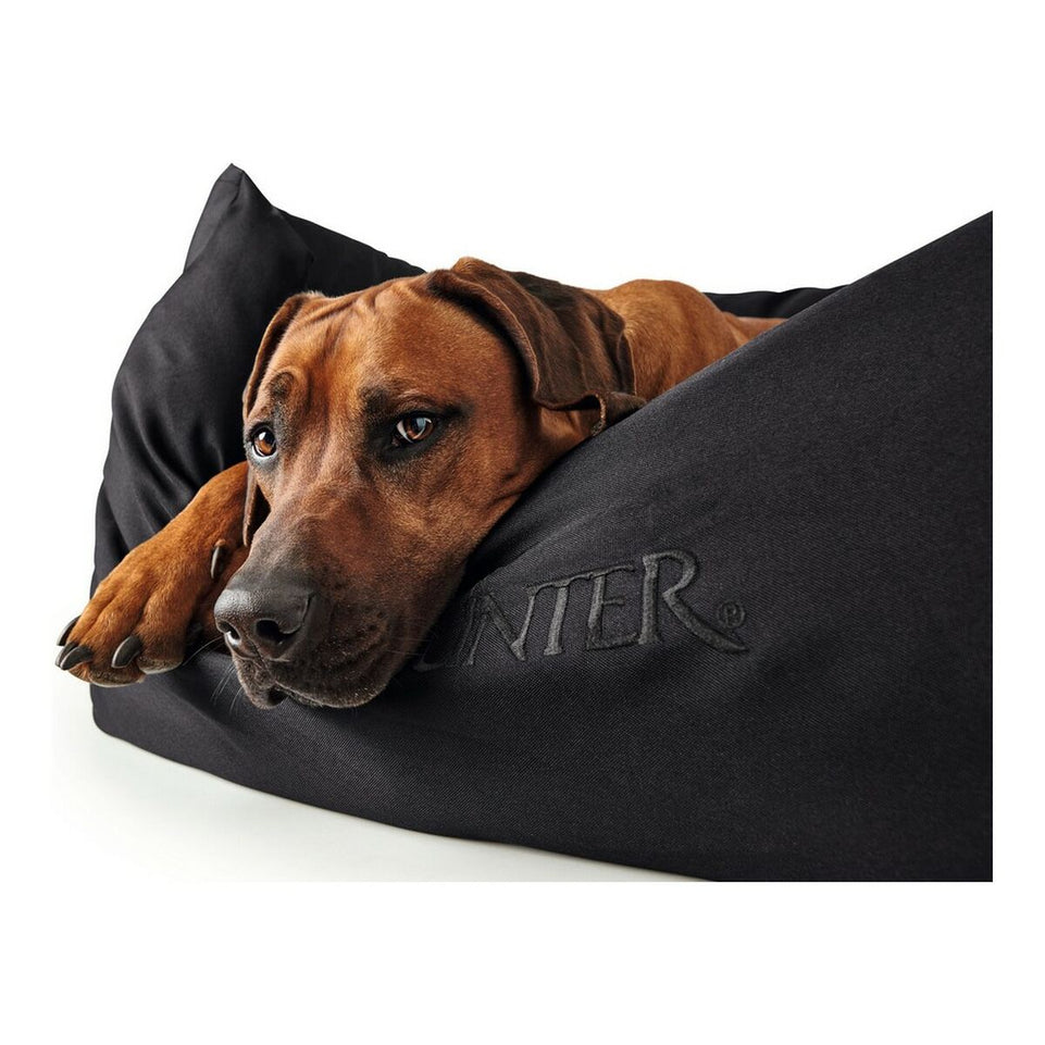 Bank voor honden Hunter Gent Zwart Polyester black (80x60 cm) (80 x 60 cm)
