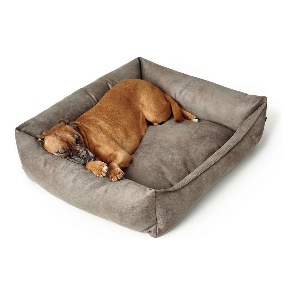 Bank voor honden Hunter Bologna Synthetisch Leer Grijs (70 x 50 cm)