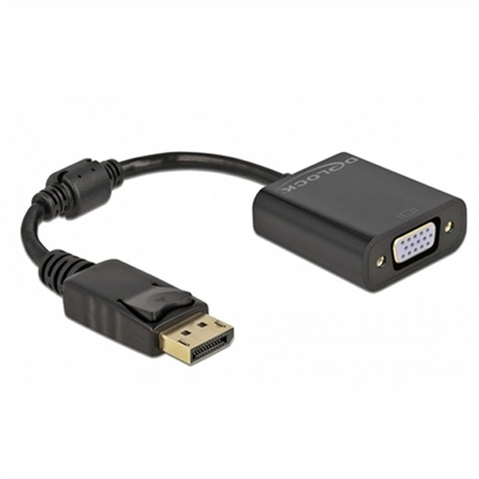 Adapter DisplayPort naar VGA DELOCK 61006 Zwart