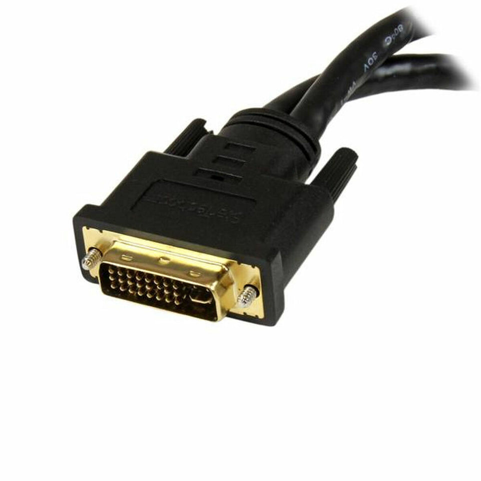 Kabel DVI-I naar DVI-D en VGA Startech DVI92030202L Zwart 0,2 m