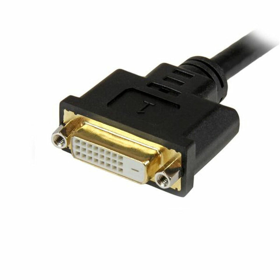 Kabel DVI-I naar DVI-D en VGA Startech DVI92030202L Zwart 0,2 m