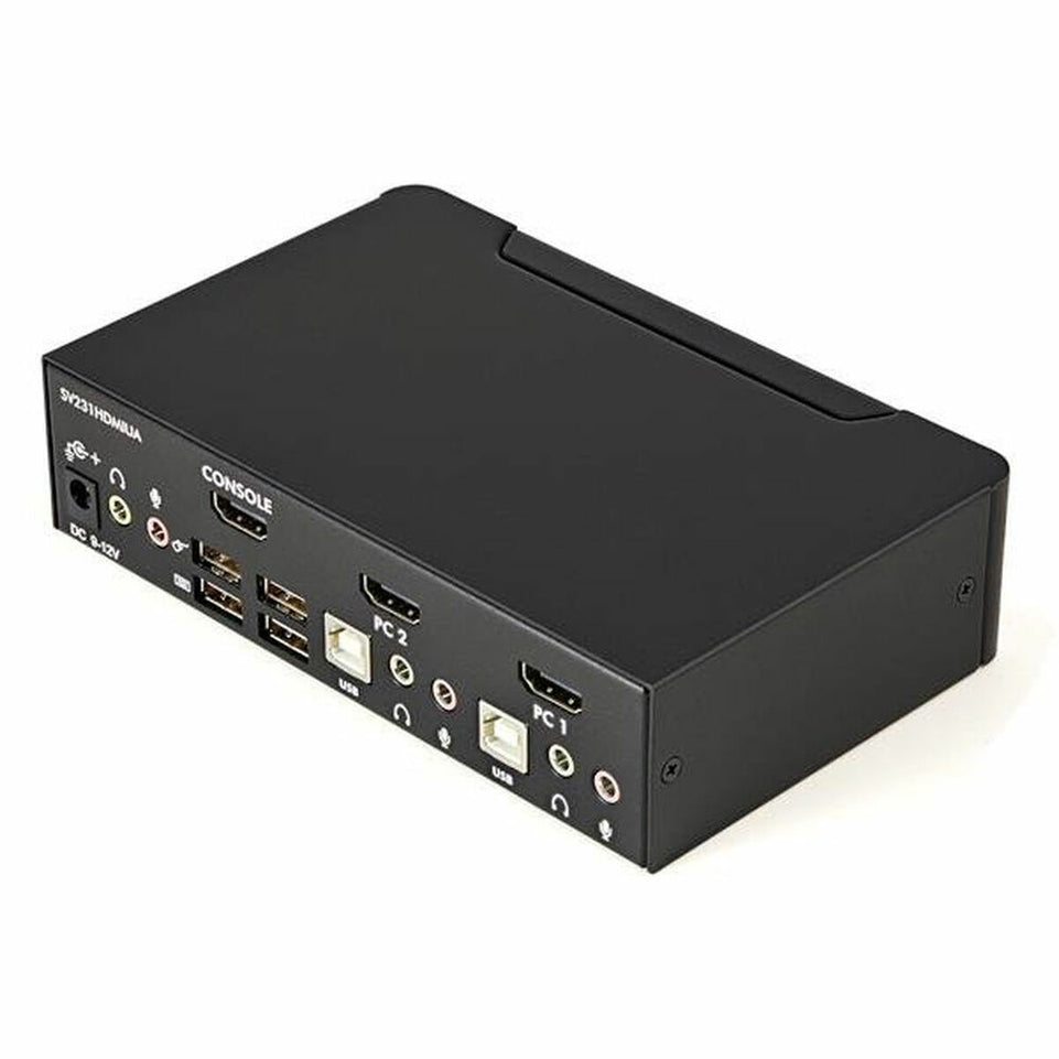 KVM-Schakelaar Startech SV231HDMIUA FHD HDMI USB Zwart
