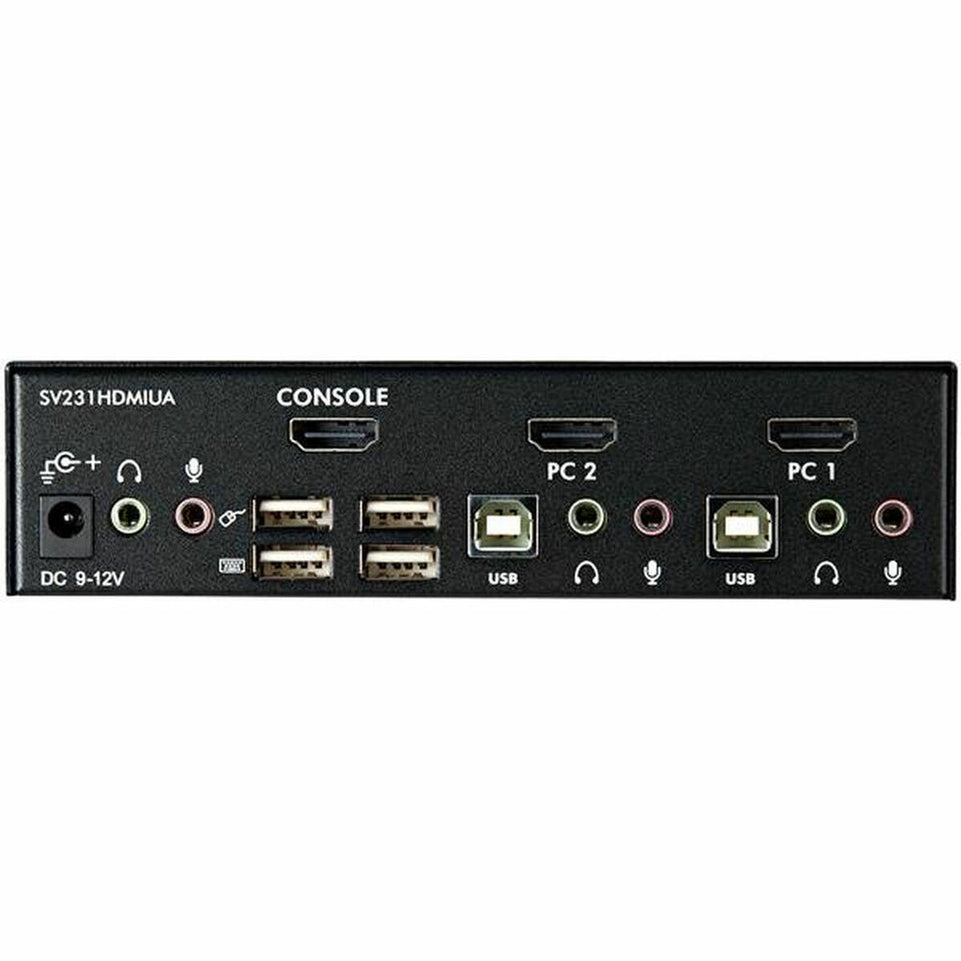 KVM-Schakelaar Startech SV231HDMIUA FHD HDMI USB Zwart
