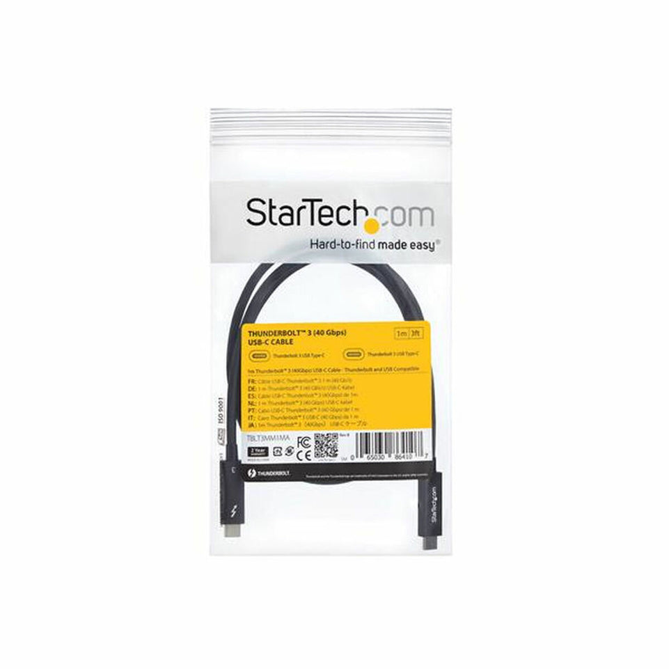 USB-C-kabel Startech TBLT3MM1MA