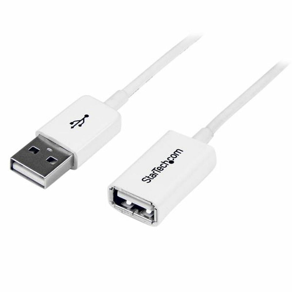 USB-kabel Startech USBEXTPAA1MW Wit