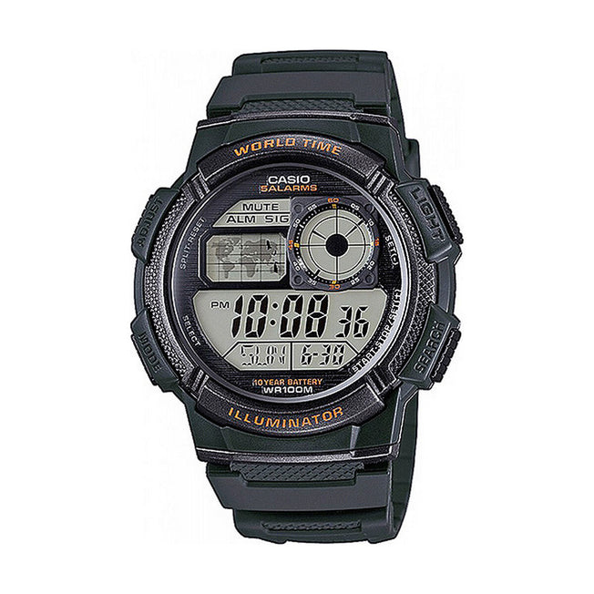 Horloge Heren Casio WORLD TIME ILLUMINATOR - 5 Alarms, 10 Year battery (Ø 43 mm)