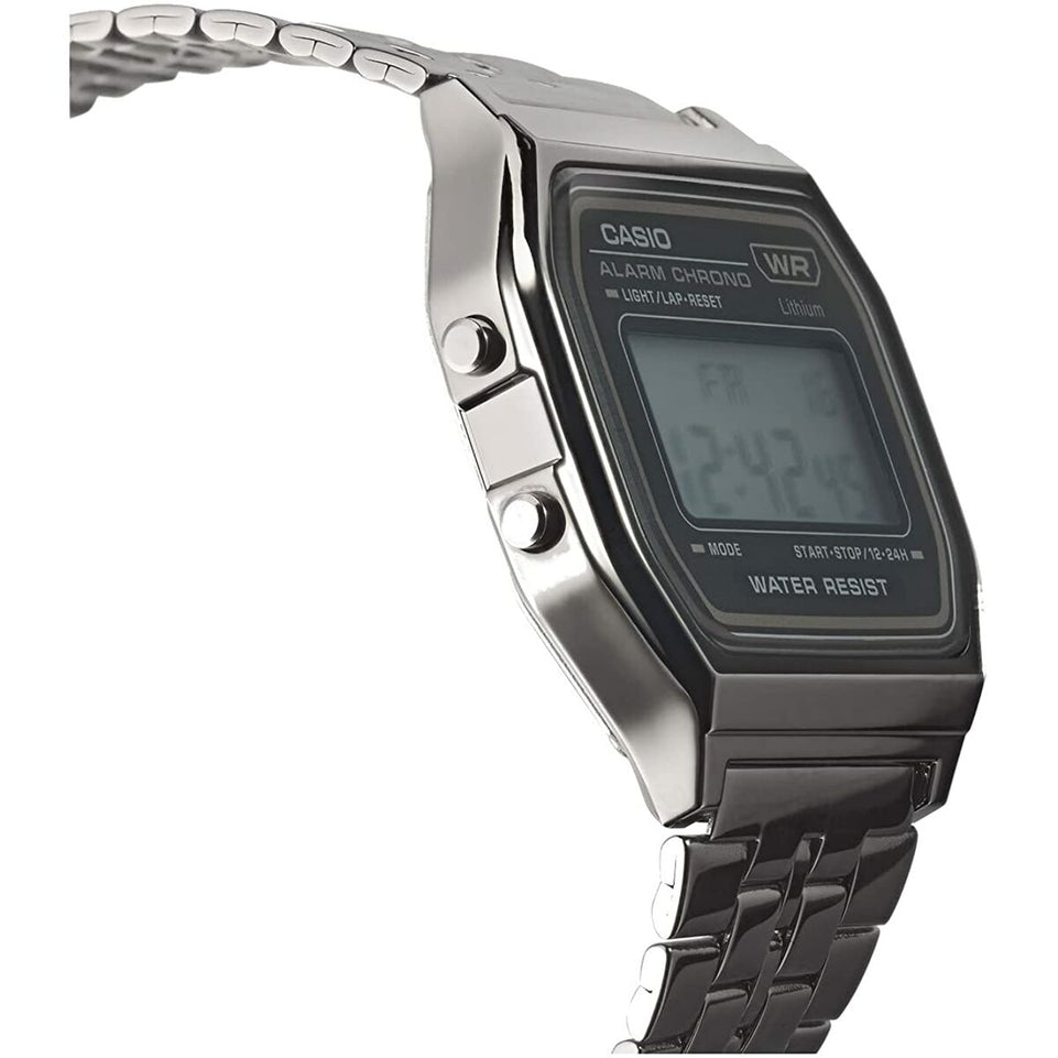 Horloge Uniseks Casio A158WETB-1AEF Vintage Grijs Multifunctioneel