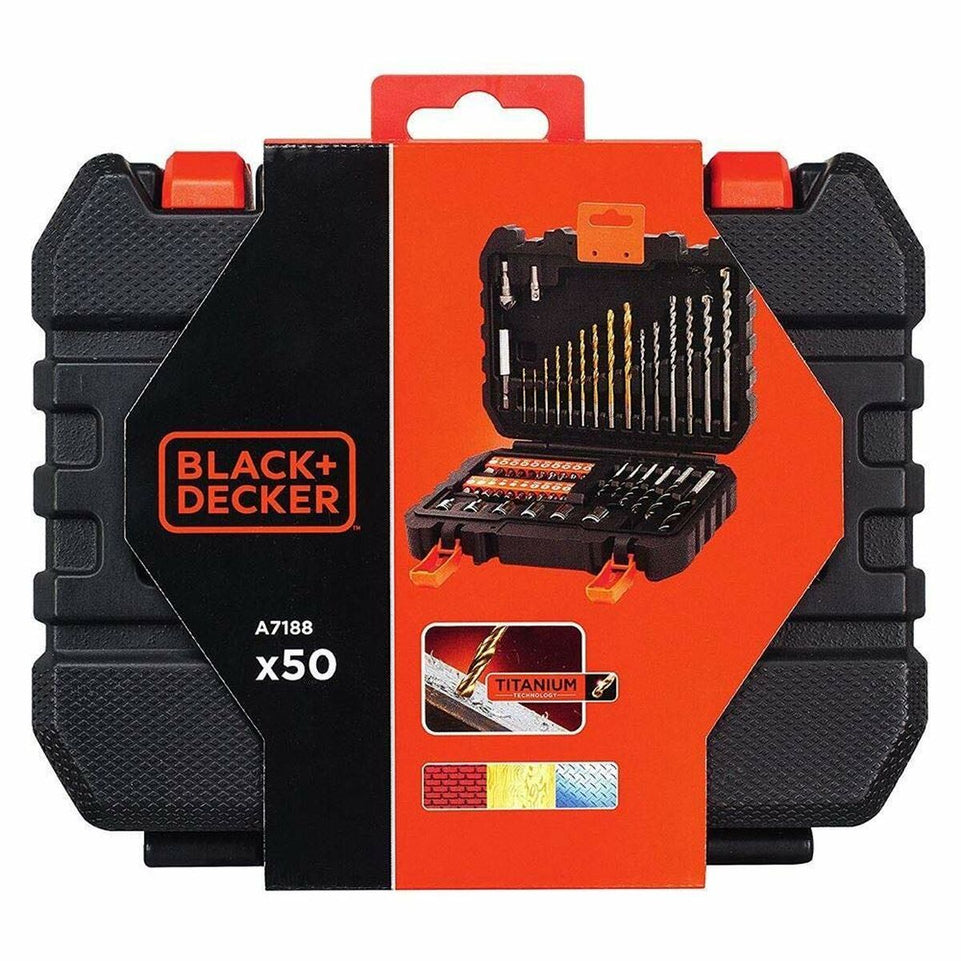 Borenset Black & Decker Titanio a7188-xj