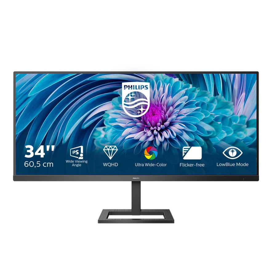 Monitor Philips 345E2AE/00 34" IPS 75 Hz QHD Flicker free