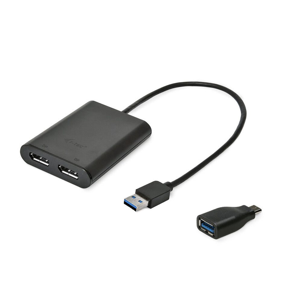 Adapter USB C naar HDMI i-Tec U3DUAL4KDP Zwart