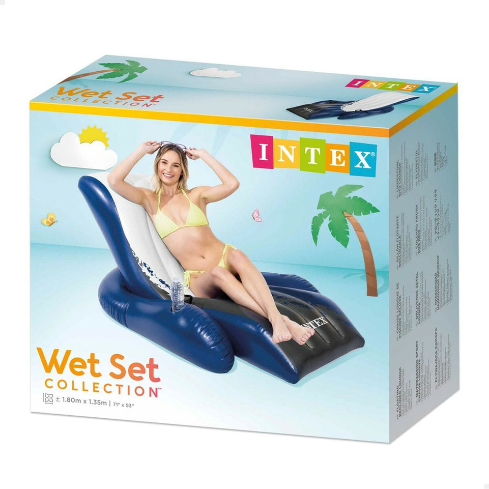 Opblaasbare zwembadstoel Intex         180,3 x 66 x 134,6 cm