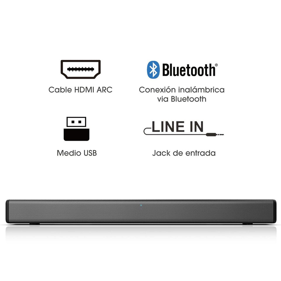 Soundbar Hisense HS214 2.1 108 W Zwart Grijs Nee