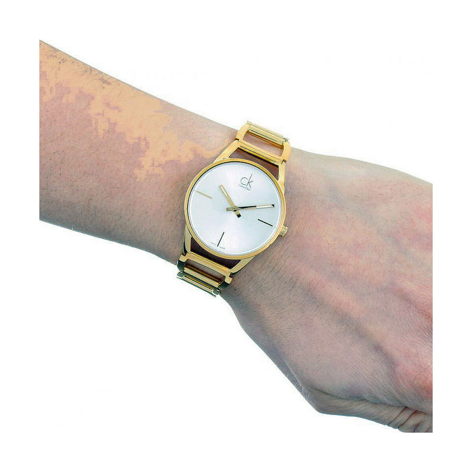 Horloge Dames Calvin Klein STATELY - 9 Diamonds (Ø 34 mm)