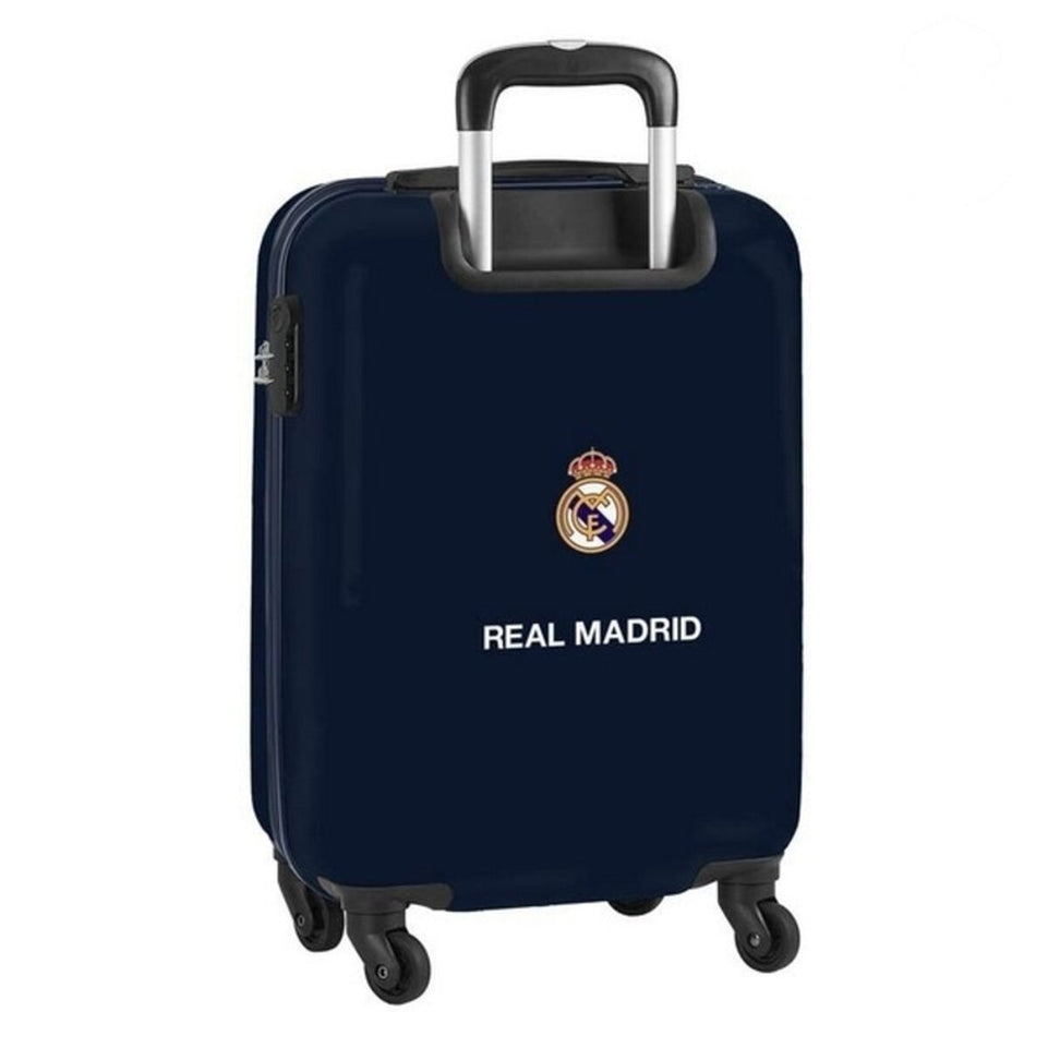 Handbagagekoffer Real Madrid C.F. 612034851 Marineblauw 20'' (34.5 x 55 x 20 cm)