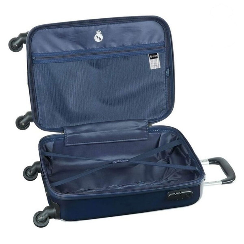 Handbagagekoffer Real Madrid C.F. 612034851 Marineblauw 20'' (34.5 x 55 x 20 cm)
