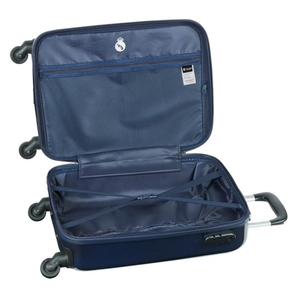 Handbagagekoffer Real Madrid C.F. 612034851 Marineblauw 20'' (34.5 x 55 x 20 cm)