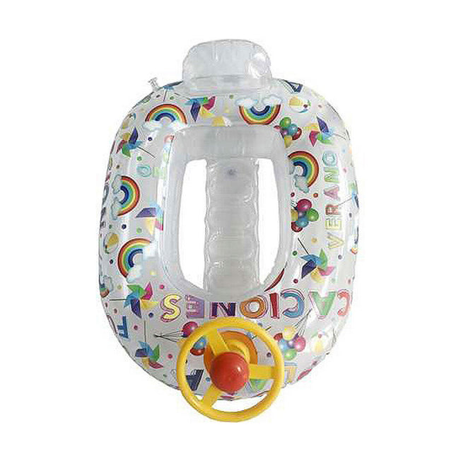 Opblaasbare Boot Transparant Regenboog 72 cm