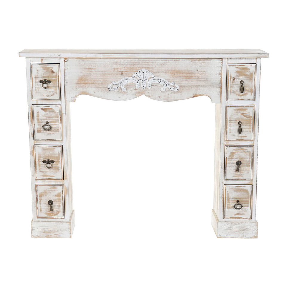 Schoorsteenfront DKD Home Decor Ijzer 120 x 23 x 95 cm Sparrenhout