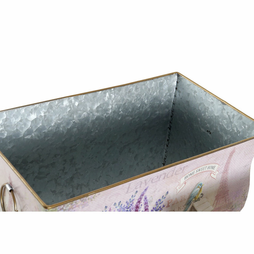 Grondlegger DKD Home Decor 31 x 18 x 17,5 cm Metaal Lila Lavendel Shabby Chic