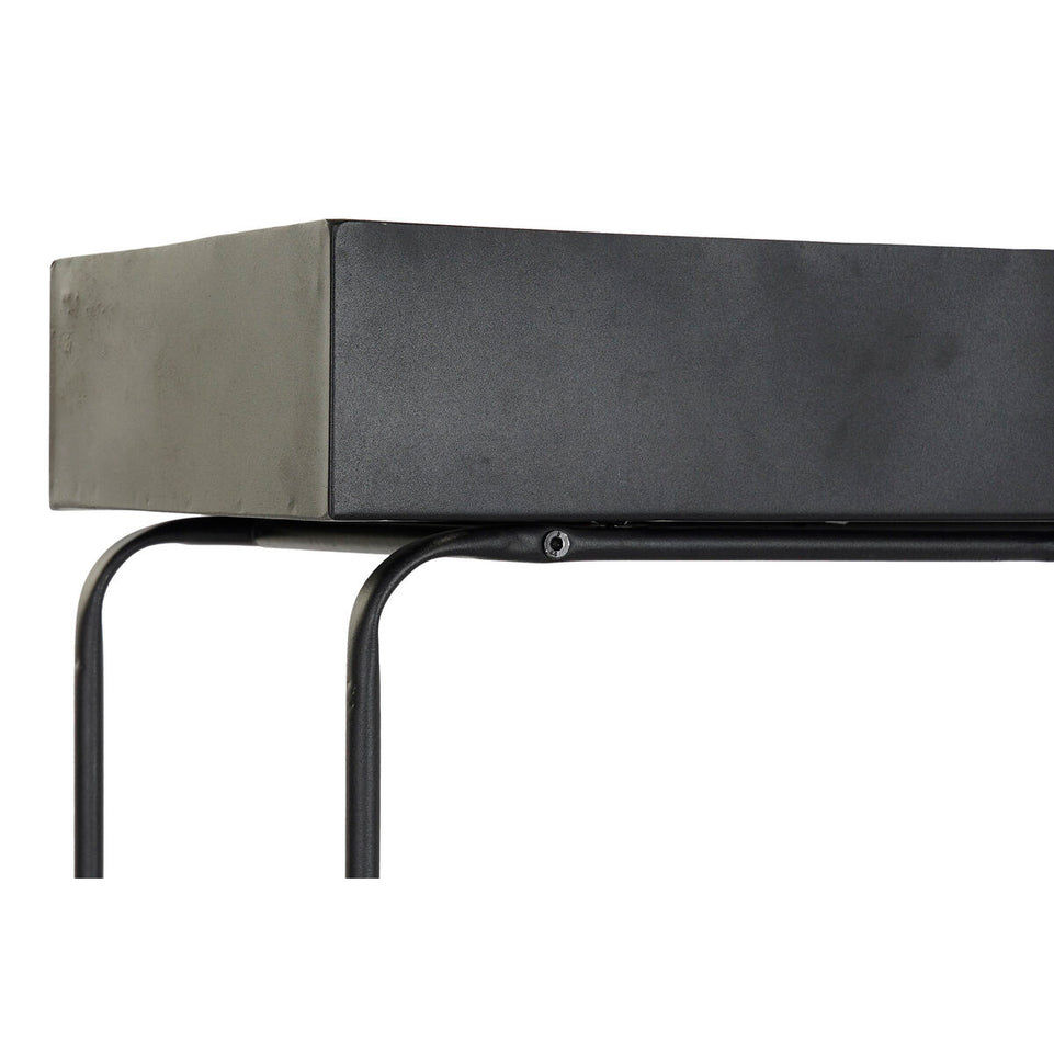 Grondlegger DKD Home Decor Groot Mat Zwart Metaal Loft (80 x 25 x 76 cm)