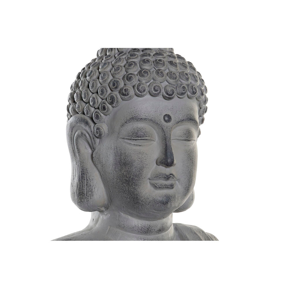 Decoratief tuinfiguur DKD Home Decor Grijs Boeddha Hars Magnesium (38,8 x 26,8 x 62,3 cm)