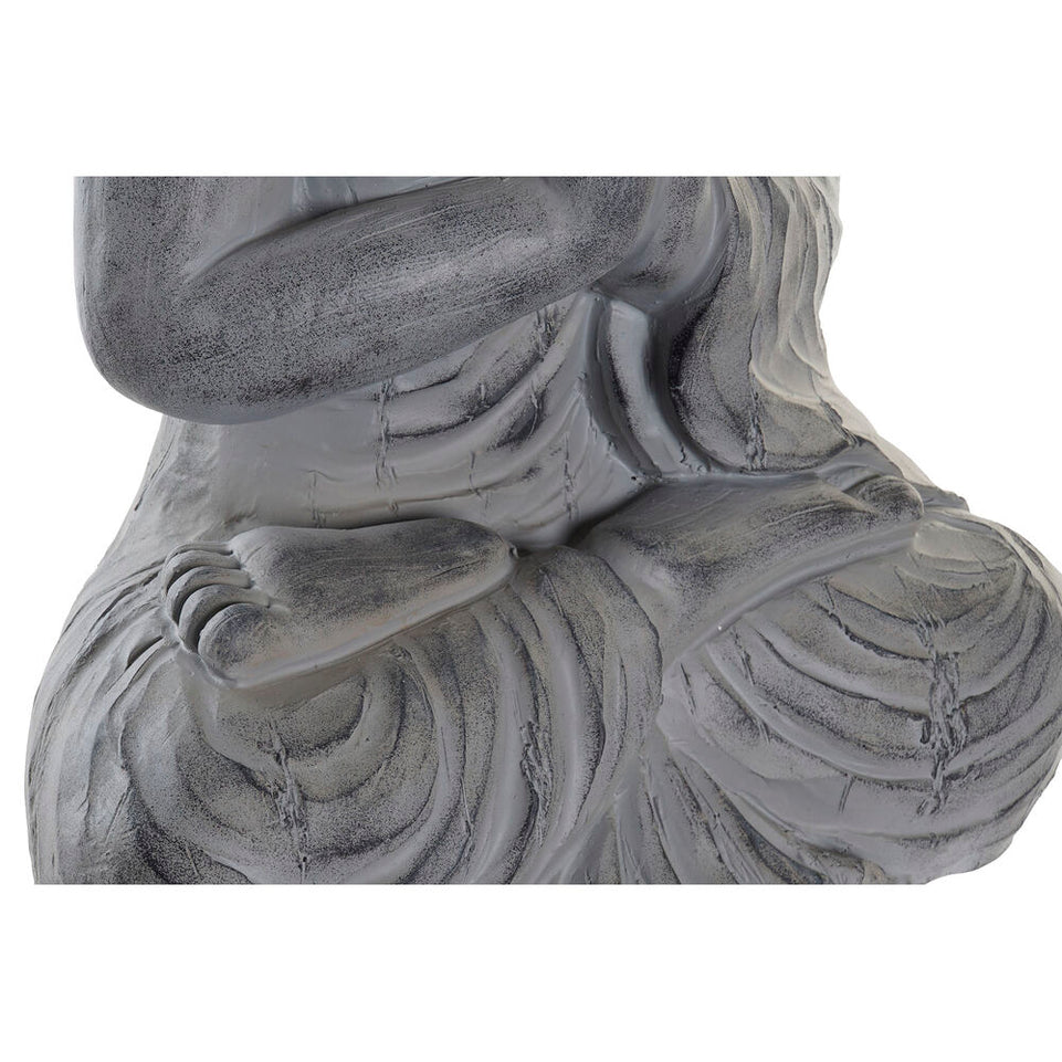 Decoratief tuinfiguur DKD Home Decor Grijs Boeddha Hars Magnesium (38,8 x 26,8 x 62,3 cm)