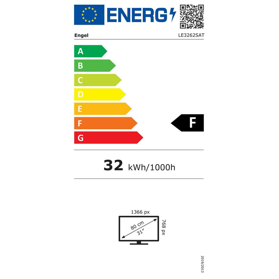 TV Engel LE3262SAT Zwart 32" LED HD (Refurbished B)