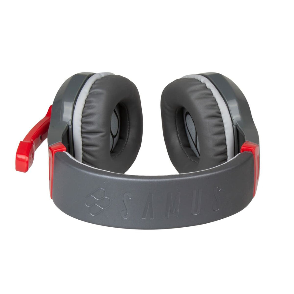 Hoofdtelefoon met microfoon FR-TEC Samus Zwart Rood