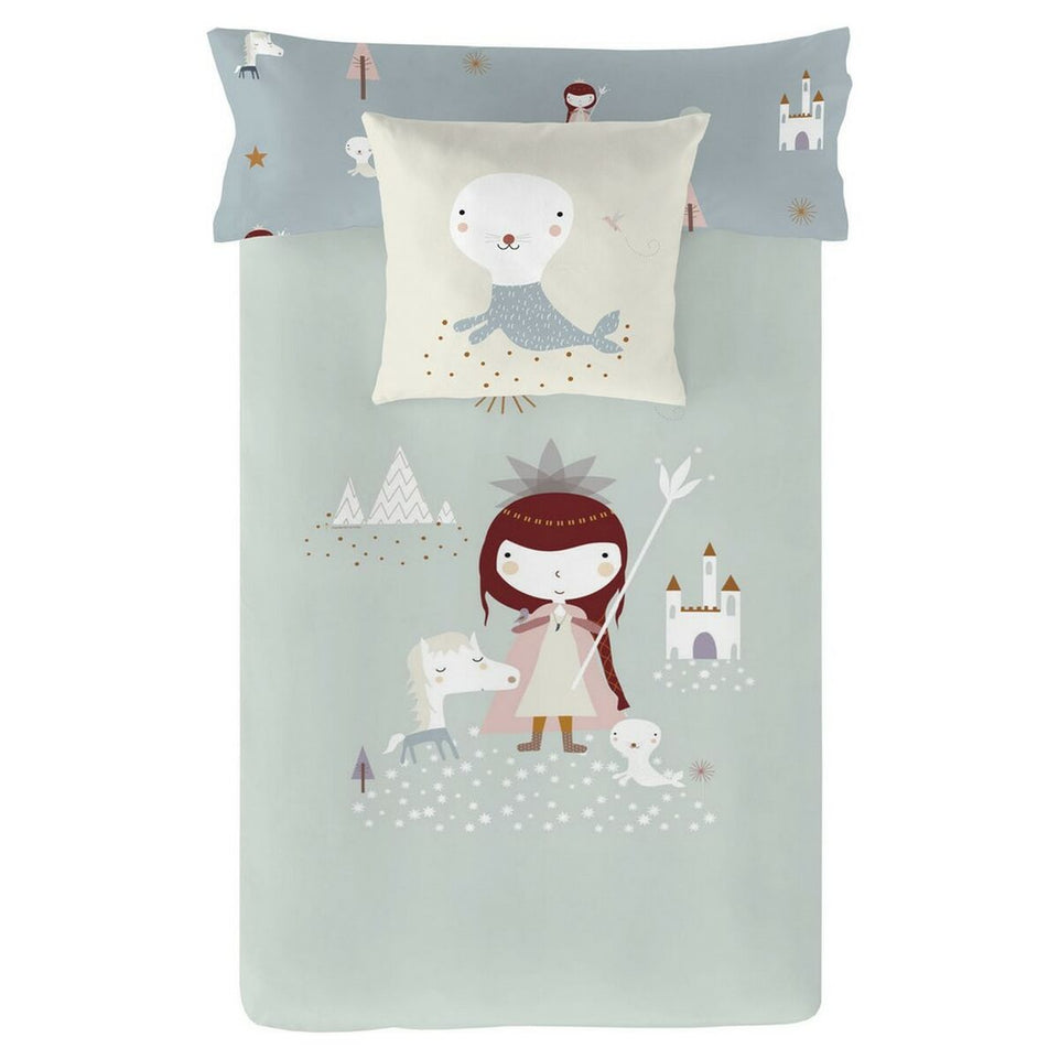 Noorse hoes Haciendo el Indio Lady Snow Omkeerbaar Bed van 105/110 (180 x 220 cm)