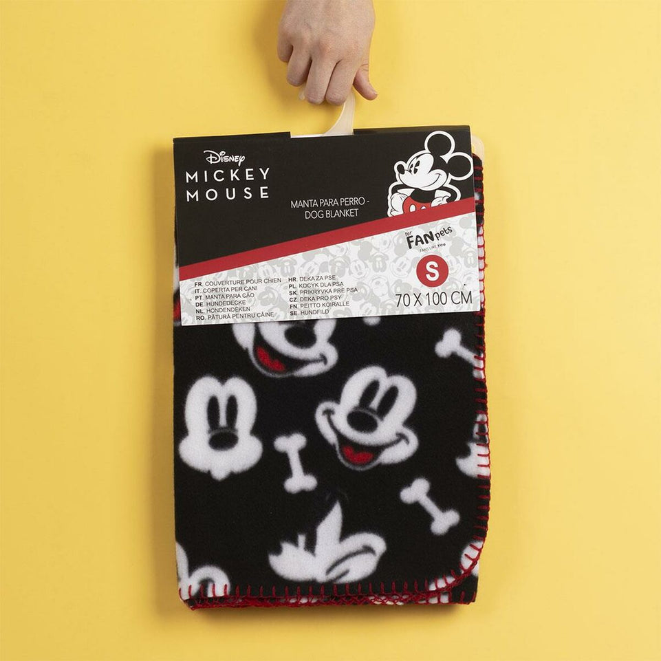 Huisdierendeken Mickey Mouse Zwart (100 x 0,5 x 70 cm)