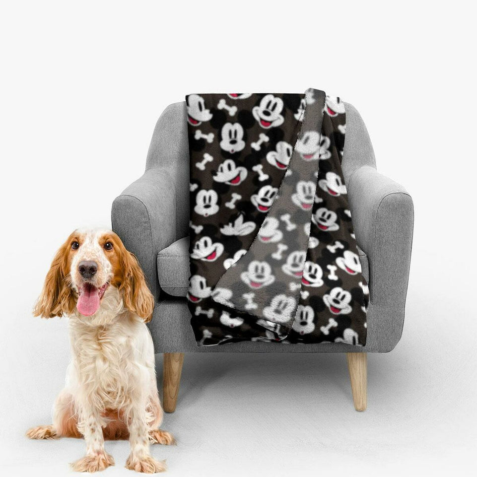 Huisdierendeken Mickey Mouse Zwart (100 x 0,5 x 150 cm)