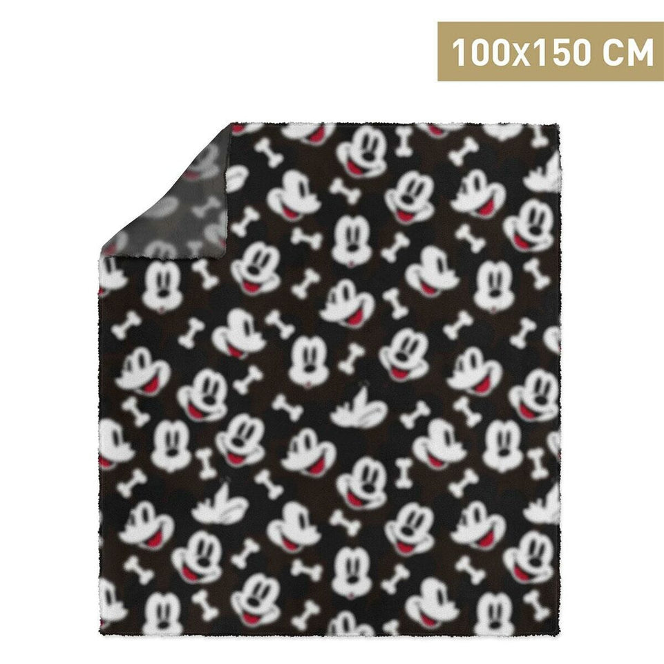 Huisdierendeken Mickey Mouse Zwart (100 x 0,5 x 150 cm)